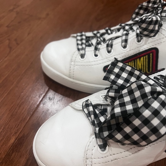 Miu miu white sneakers with patches 39.5 - Picture 3 of 4